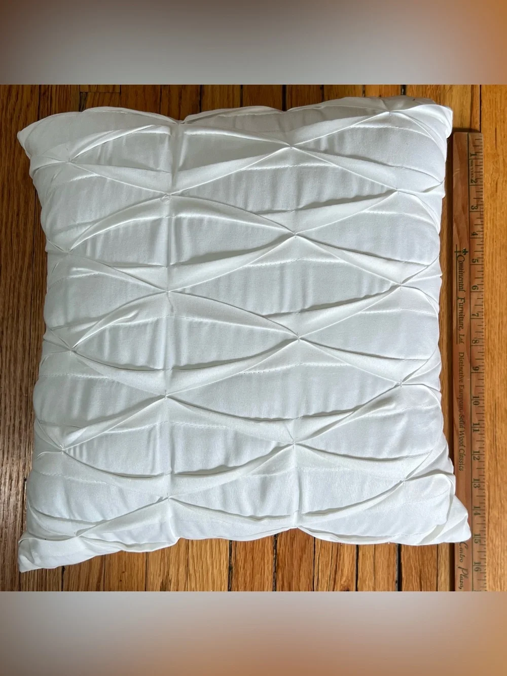 White Decorative Throw Pillow Set - Textured White Accent Pillows